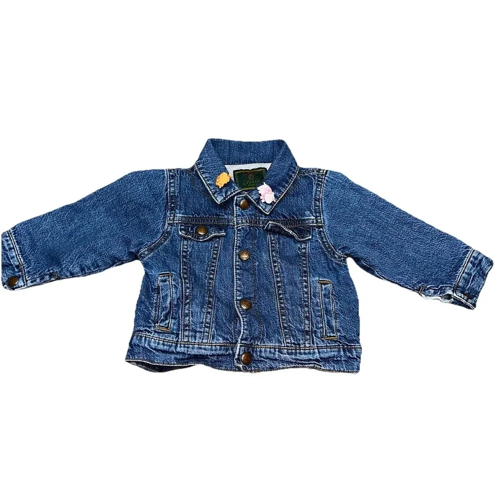 Classic Baby Gap‎ Denim Jean Cotton Jacket Vintage Newborn Stage 3 | 6-12 Months